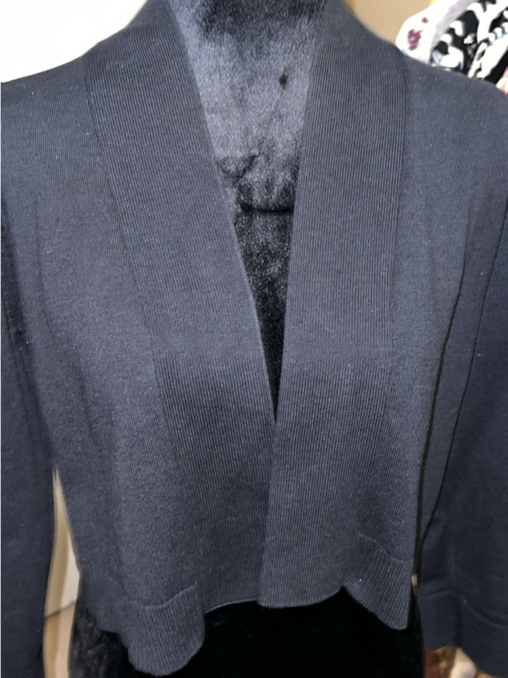 Calvin Klein Black Open-Front Women's Cardigan Shrug